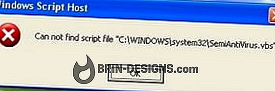 Kan ikke finde script fil "c: / windows / system32 / semiantivirus